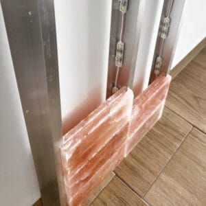 Profil aluminiowy do montażu cegieł solnych