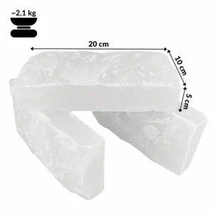cegła solna biała naturalna 20x10x5 cm
